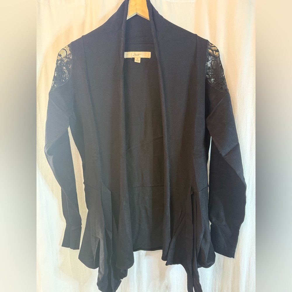 Motto Elegant Black Knit Cardigan
